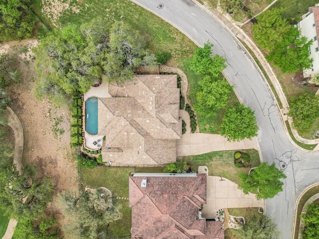 11701 Hunters Green Trl, Austin, TX 78732 - aerial view of a pool