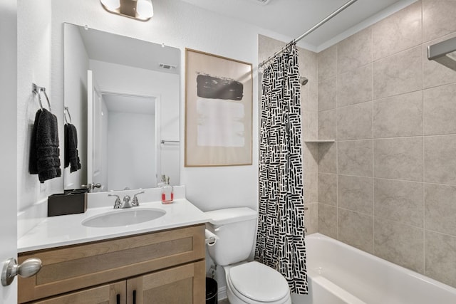 615 Backstays Loop, Kyle, TX 78640 - full bathroom with toilet, vanity, and shower / bath combination with curtain
