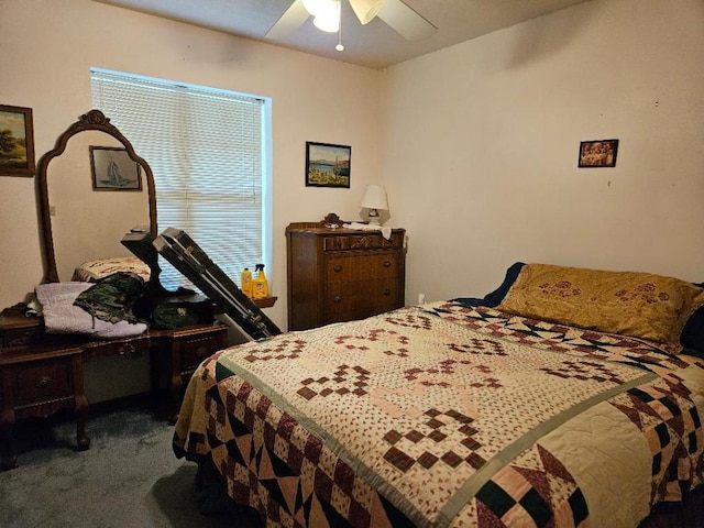 102 Stubblefield Dr, Elgin, TX 78621 - carpeted bedroom with a ceiling fan