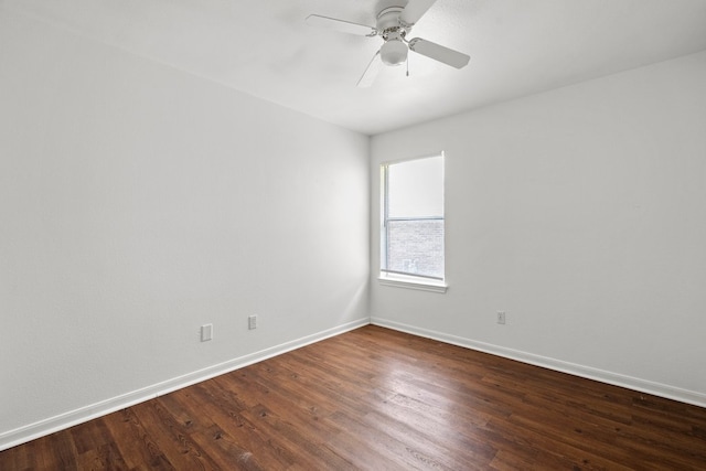 150 Primrose Blvd, Kyle, TX 78640 - spare room featuring dark wood finished floors and ceiling fan