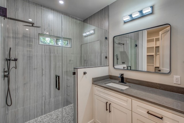 625 Desert Rose N, Horseshoe Bay, TX 78657 - bathroom with a shower stall and vanity