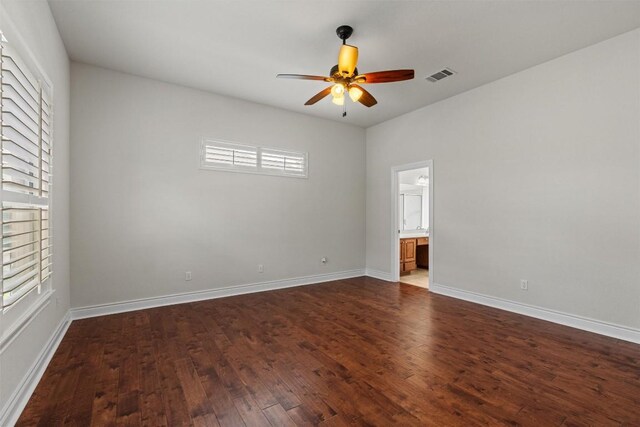 105 Longhorn Cavern Cv, Georgetown, TX 78633 - unfurnished room with a ceiling fan, wood finished floors, and baseboards