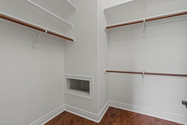105 Longhorn Cavern Cv, Georgetown, TX 78633 - spacious closet with dark wood-style floors
