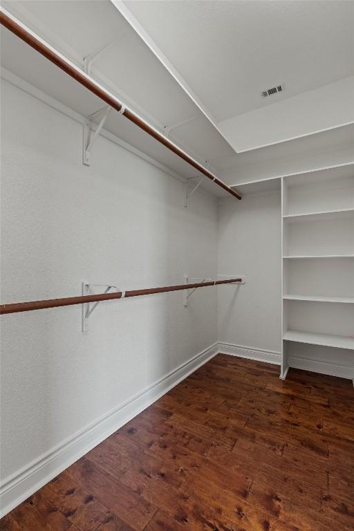 105 Longhorn Cavern Cv, Georgetown, TX 78633 - walk in closet with wood finished floors