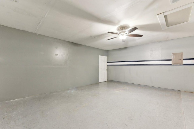 717 Blair Ave, Bastrop, TX 78602 - basement featuring a ceiling fan