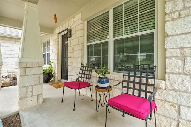 view of patio / terrace with a porch