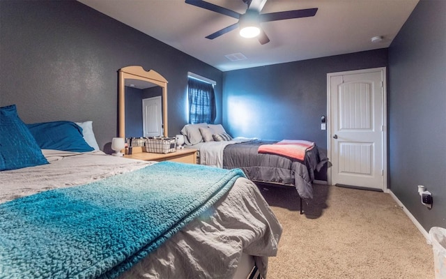 1714 Deodara Dr, Cedar Park, TX 78613 - bedroom with carpet flooring and ceiling fan