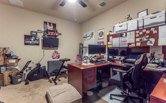 1714 Deodara Dr, Cedar Park, TX 78613 - office space with carpet and a ceiling fan