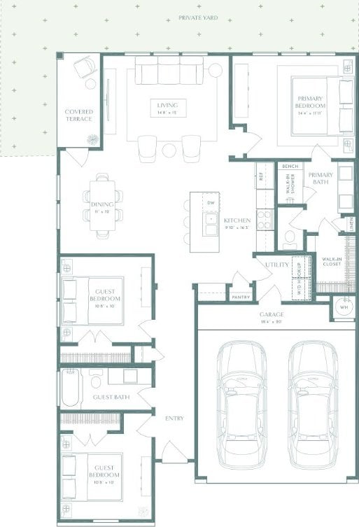 5311 Bruno St, Round Rock, TX 78665 - view of room layout