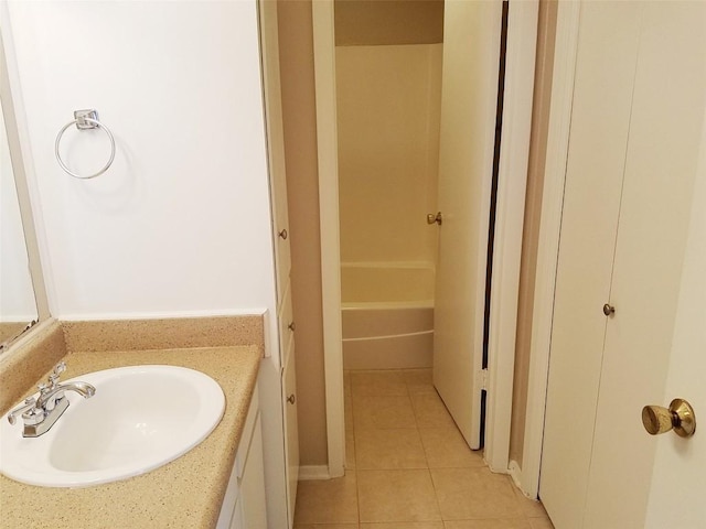 3513 Westchester Ave, Austin, TX 78759 - bathroom with tile patterned floors and vanity