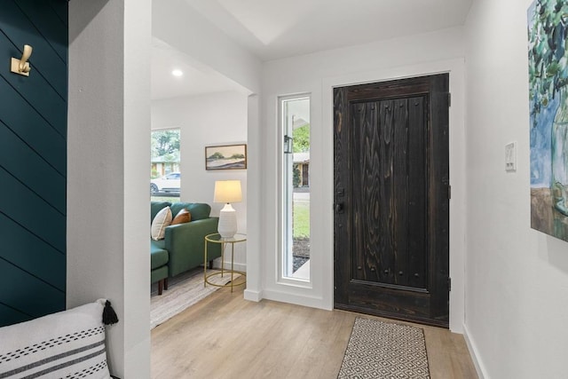 2506 Carlow Dr, Austin, TX 78745 - foyer with wood finished floors and baseboards