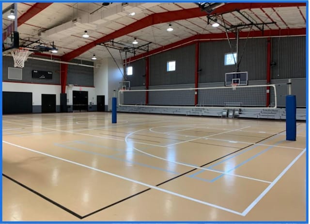 view of basketball court with community basketball court