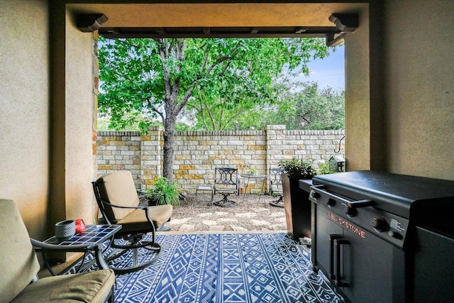 104 Rivalto Cir Unit 1, Lakeway, TX 78734 - view of patio featuring area for grilling