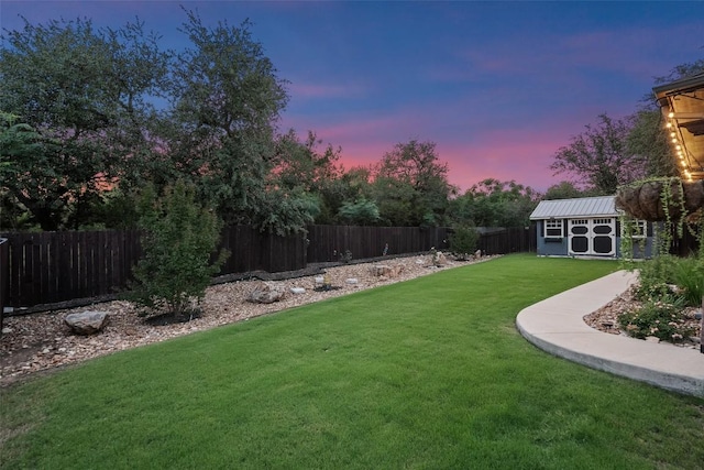225 Escarpment Way, Cedar Park, TX 78613 - view of yard featuring an outbuilding