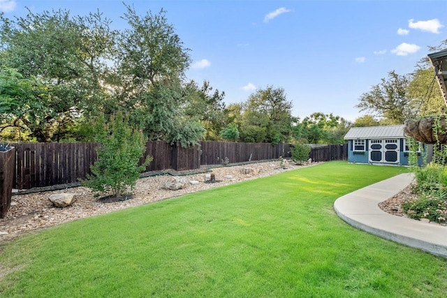 225 Escarpment Way, Cedar Park, TX 78613 - view of yard featuring an outdoor structure
