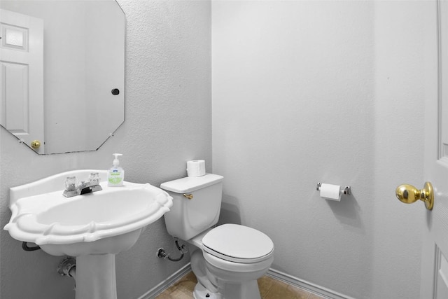3908 Whitey Ford Way, Round Rock, TX 78665 - half bath featuring toilet and baseboards