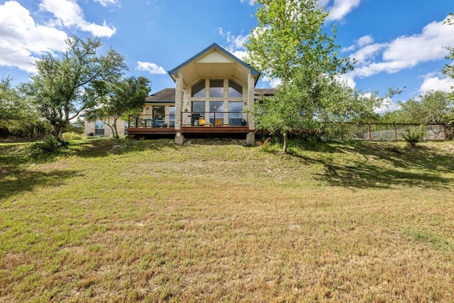 10978 W Cave Blvd, Dripping Springs, TX 78620 - back of house featuring a deck