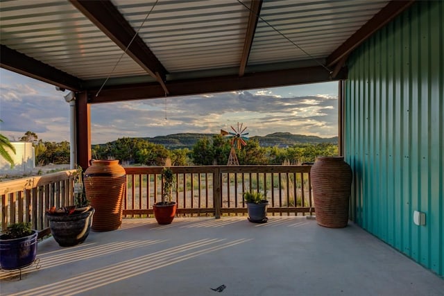297 White Ranch Rd, Blanco, TX 78606 - view of patio featuring a mountain view