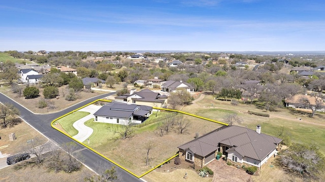 301 Eocene, Horseshoe Bay, TX 78657 - aerial view of residential area featuring property parcel outlined