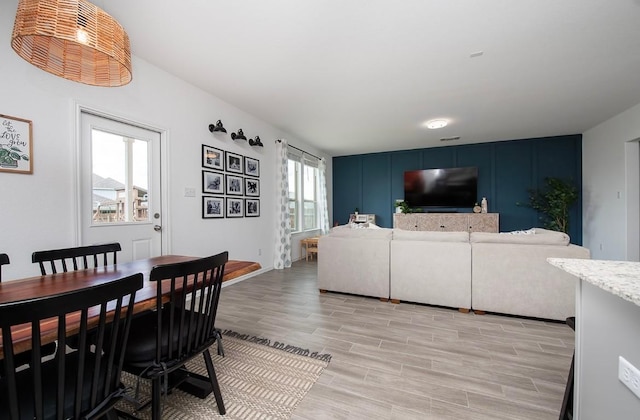 500 Pickrell Loop, Liberty Hill, TX 78642 - living area featuring light wood finished floors