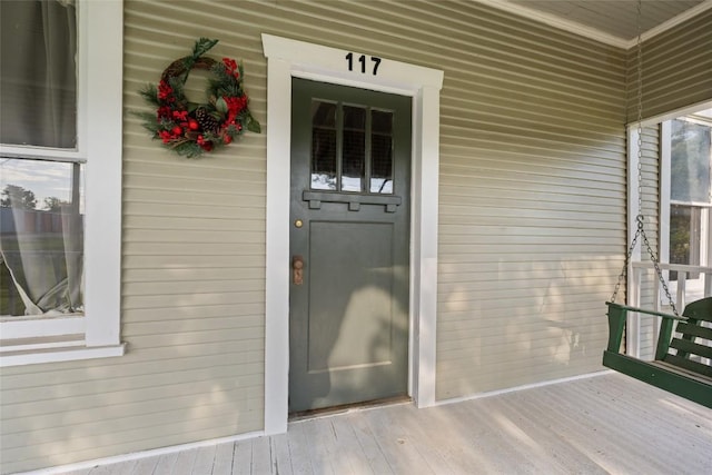 117 N Main St, Paige, TX 78659 - property entrance with covered porch