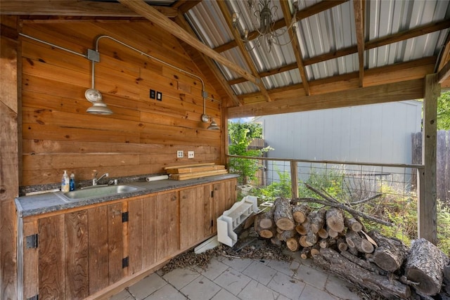 117 N Main St, Paige, TX 78659 - view of patio with a sink