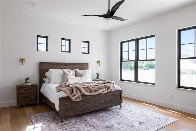 1754 County Road 146th Rd, Georgetown, TX 78633 - bedroom featuring wood finished floors and ceiling fan