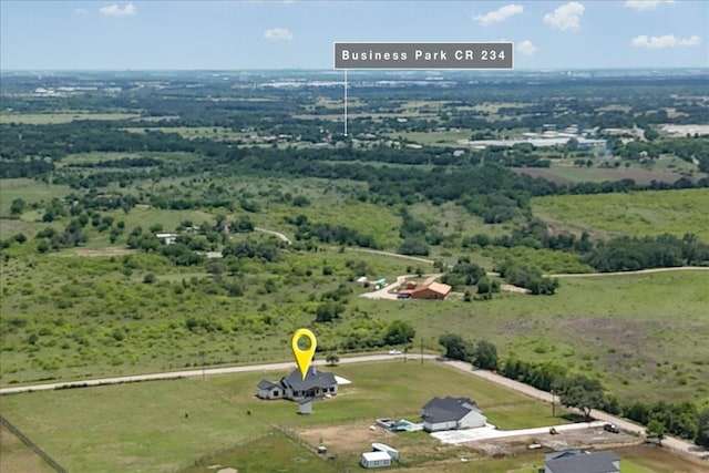 1754 County Road 146th Rd, Georgetown, TX 78633 - aerial view of sparsely populated area