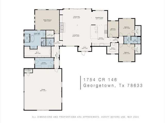 1754 County Road 146th Rd, Georgetown, TX 78633 - view of room layout