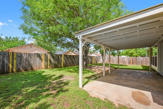 1417 Charolais Dr, Austin, TX 78758 - view of yard with a patio area