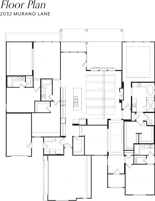 2032 Murano Ln, Leander, TX 78641 - view of floor plan / room layout