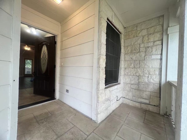 1800 Columbine Ln, Leander, TX 78641 - doorway to property with stone siding