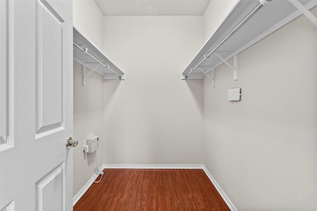 6212 Bumpstead Dr, Austin, TX 78747 - spacious closet with dark wood finished floors