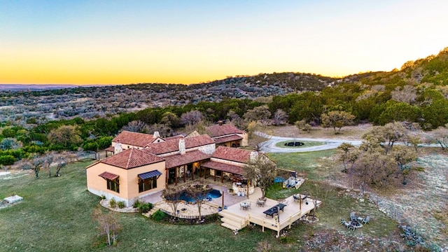 164 Camino Del Reserve, Comfort, TX 78013 - view of aerial view at dusk