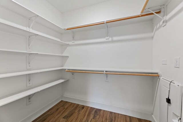 6444 Burnet Rd Unit 204, Austin, TX 78757 - spacious closet featuring dark wood finished floors