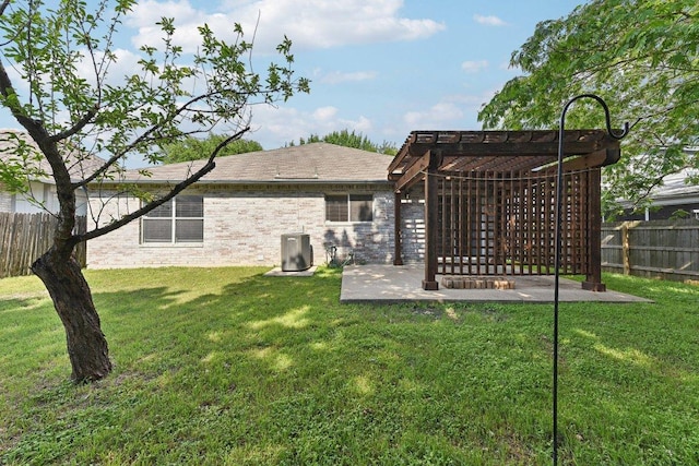 1208 Water Spaniel Way, Round Rock, TX 78664 - back of property with a patio area, a pergola, and a shingled roof