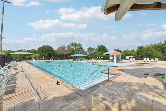 1208 Water Spaniel Way, Round Rock, TX 78664 - community pool with a patio area and fence