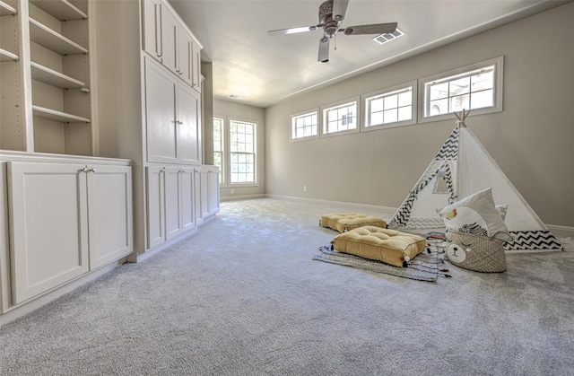 3508 Red River St, Austin, TX 78705 - unfurnished room with light carpet, baseboards, and a ceiling fan