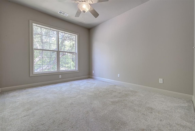 3508 Red River St, Austin, TX 78705 - carpeted spare room featuring ceiling fan and baseboards