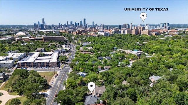 3508 Red River St, Austin, TX 78705 - bird's eye view of skyline