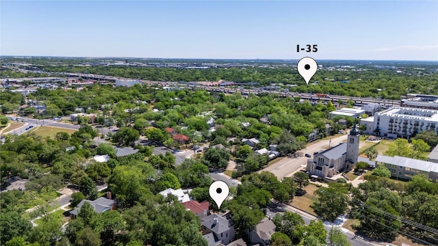3508 Red River St, Austin, TX 78705 - drone / aerial view of a tree filled landscape
