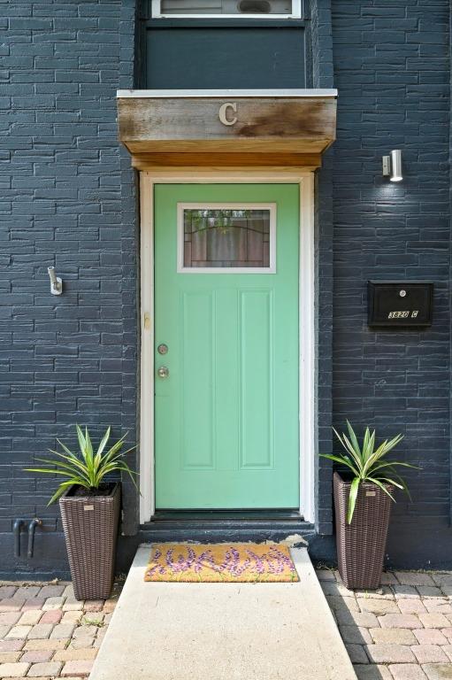 3820 Southway Dr Unit C, Austin, TX 78704 - doorway to property featuring brick siding