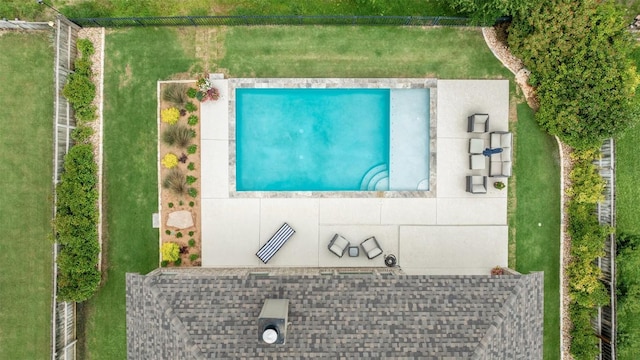 10515 Bryson Dr, Temple, TX 76502 - drone / aerial view of a pool