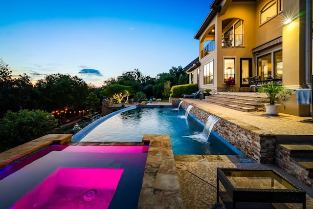 4020 Texas Wildlife Trl, Austin, TX 78735 - view of pool featuring a patio and a pool with connected hot tub