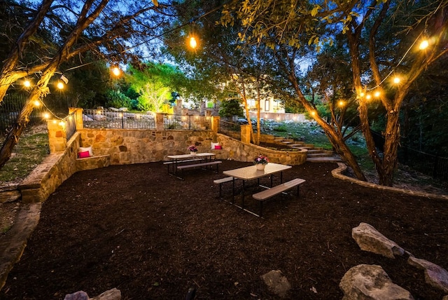 4020 Texas Wildlife Trl, Austin, TX 78735 - view of yard with fence