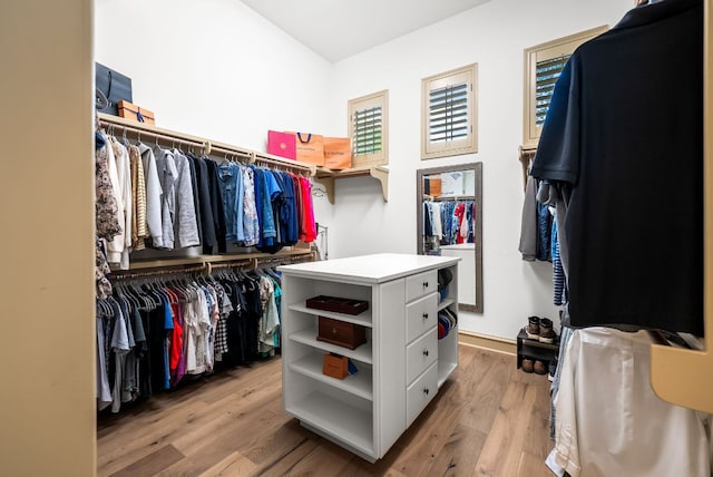 4020 Texas Wildlife Trl, Austin, TX 78735 - walk in closet with wood finished floors