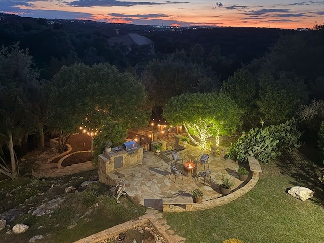 4020 Texas Wildlife Trl, Austin, TX 78735 - view of mountain backdrop featuring a forest
