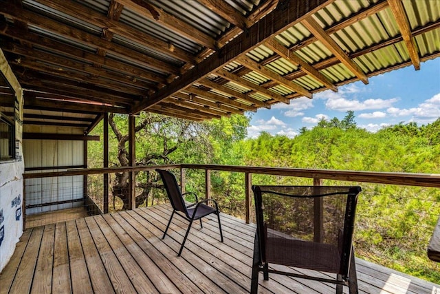 990 Oak Mdws, San Marcos, TX 78666 - view of wooden deck