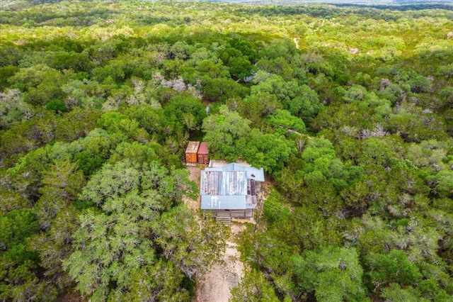 990 Oak Mdws, San Marcos, TX 78666 - aerial view of property's location with a heavily wooded area
