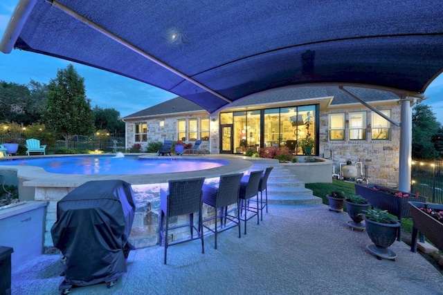 128 Tuscany Way, Georgetown, TX 78633 - view of swimming pool with a patio